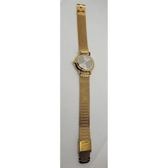 Women's IBSO Boerni Aibisino White Dial Gold Tone Case Mesh Bracelet Watch 01 - Picture 7 of 8